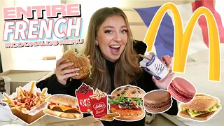 Trying The ENTIRE FRENCH MCDONALD'S MENU!!