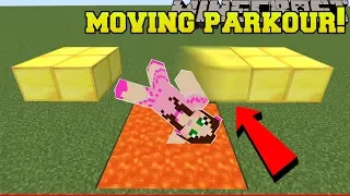 Minecraft:  DEADLY MOVING PARKOUR!!! - A HOLE NEW WORLD - Custom Map [2]