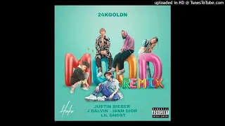 24KGoldn Ft. Justin Bieber, J Balvin, Iann Dior & Lil Ghost - Mood (Full Version)