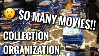 RE-ORGANIZING MY ENTIRE MOVIE COLLECTION | 2,500+ Blu-ray and 4K Discs!