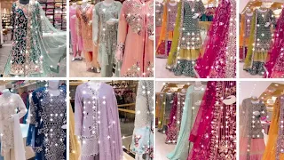 designer dresses latest collection naira cut new gharara and sharara for Ramzan eid 2023 collection