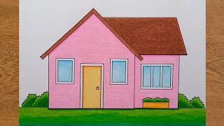 How to Draw an Easy House for Beginners