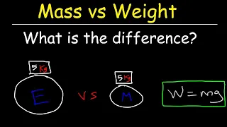 Difference Between Mass and Weight In Hindi