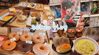 cafe hopping in tokyo, manga stores, exploring harajuku, donuts + pancakes, shopping | japan vlog