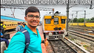 Barddhaman Howrah Chord Line Super local train journey*রাজধানী এক্সপ্রেসের সাথে উচ্চ গতির রেস*