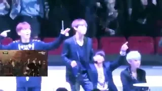 BTS & TTS ft Exo Reaction to Bigbang [MAMA] 2015 Fancams Part 1