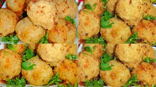 كرات البطاطس المقرمشه❗وسر قرمشتها واحتفاظها بالحشوه /Crispy Potato Balls