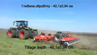 CLAAS XERION 4500 & MASCHIO Diablo 600 subsoiler