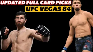 Updated Full Card Picks Vegas 84: UFC Fight Night: Ankalaev vs. Walker