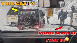 Police walo ne Jimny thok di 😱 | Sliding car’s in Manali