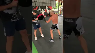 Fabricio Andrade power punch work with John Hutchinson