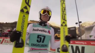 Kamil Stoch - 143,5 m - Engelberg 2016 - REKORD SKOCZNI!!!