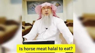 Is horse meat halal to eat? - Assim al hakeem