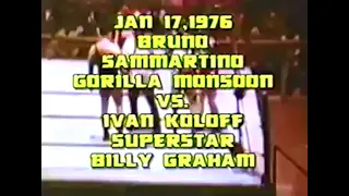 Boston Garden 1/17/1976 Sammartino/Monsoon vs Graham/Koloff