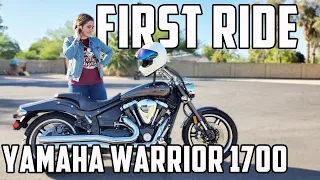 Jackie Tries - First Ride On The Yamaha Warrior 1700