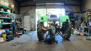 Some tractor and barn repairs.