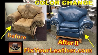 LEATHER COLOR CHANGE VIDEO *****   FixYourLeather.com