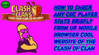 How to check any coc player stats easily | video in urdu | by Gaming Zone | GZ.