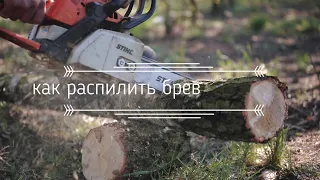 Как распилить бревно вдоль