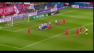 Son with an incredible free kick goal for South Korea vs chile Korea Tottenham