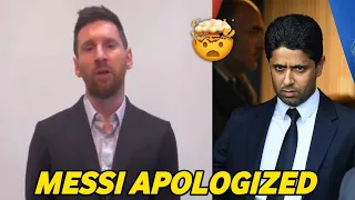Lionel Messi apologized to PSG for going to Saudi Arabia without permission🤯