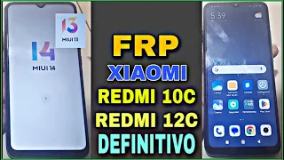 Frp Redmi 10c, Redmi 12c Definitivo Última Seguridad Miui 13 y 14 Fácil