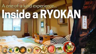 Staying at a Traditional Japanese Inn 🇯🇵 👘 Enjoying a Kaiseki Dinner 🥢 | Hokkaikan Ohanabo | Kyoto