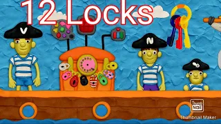 Vlad & Niki 12 Locks Level 4 | RUD Present | Open the pirate treasure