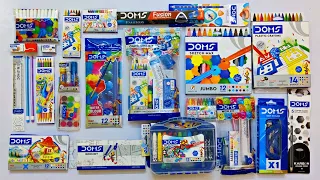 Amazing Collection of Doms Stationery - Dark Pencils, Sharpeners, Wax Crayons, Erasers, Oil Pastels🤩