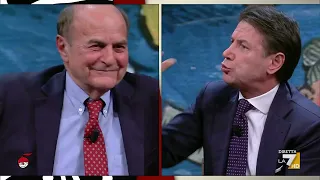 Il dibattito tra Giuseppe Conte e Pier Luigi Bersani