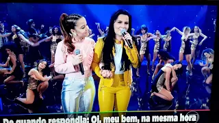 Maiara e Maraísa no Faustão ao vivo