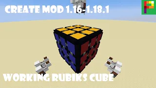 Working Rubiks Cube in Minecraft (Tutorial) | Create Mod 1.16 - 1.18.1