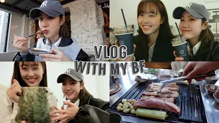 Vlog | Date with Best Friends 💖 Ha Eunbyul's TMI, Mukbang, Cafe, Yebin's What's in my bag.