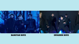 BTS X INVASION BOYS - BLACK SWAN DANCE PERFORMACE