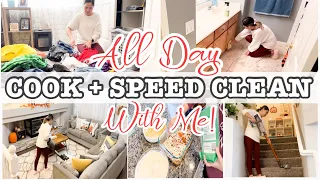 *NEW* ALL DAY CLEAN WITH ME 2022 + COOK WITH ME! / MOM LIFE CLEANING MOTIVATION + HOMEMAKING