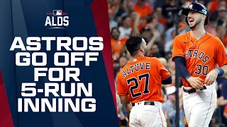 ASTROS GO OFF IN 7TH!!! 5-run inning puts them WAY up in Game 2!!