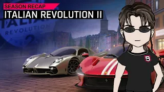 Asphalt 9 Italian Revolution 2 Season Recap 2024