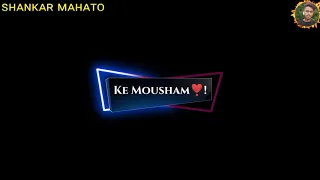 Aankhon Ko Meri Tera Intezaar||New Sad iMovie Black Screen What'sapp Status||Shankar Mahato