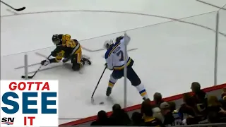 GOTTA SEE IT:  Blues' Patrick Maroon Makes A Great Toe-Drag Move On Sweet Assist