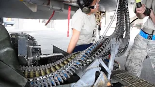 A-10 Thunderbolt II - Reloading the Warthog GAU-8 Avenger Cannon