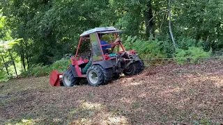 Mulchen am Steilhang mit Aebi TT80 und Fiat 80-90