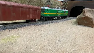 BCNA Freight model | WAG 9 with BCNA running on my layout | Ho scale model of Indian Railways