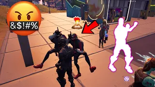 Toxic IKONIK Skins React To Black Knight Doing Rare Fresh Emote in Fortnite