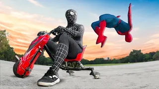 SPIDER-MAN vs VENOM in real life | Drift Trike Battle (Comedy Funny Video)