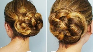 Chignon tressé super chic et très facile