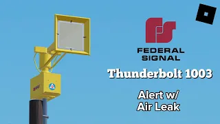 Federal Signal Thunderbolt 1003 | Alert (Big Air Leak) | Johnstown, NJ