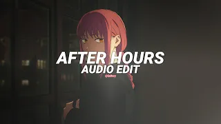 after hours - the weeknd [edit audio]