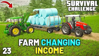 HARVEST IS OVER! LOOK HOW WE DID! | Survival Challenge | Farming Simulator 22 - EP 23