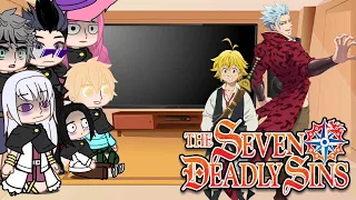 black Clover react to seven deadly sins#3/?||Gacha Life||~Meliodas/Ban~