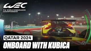 Onboard Lap Robert Kubica Ferrari 499P Hypercar I Qatar Airways Qatar 1812 KM I FIA WEC